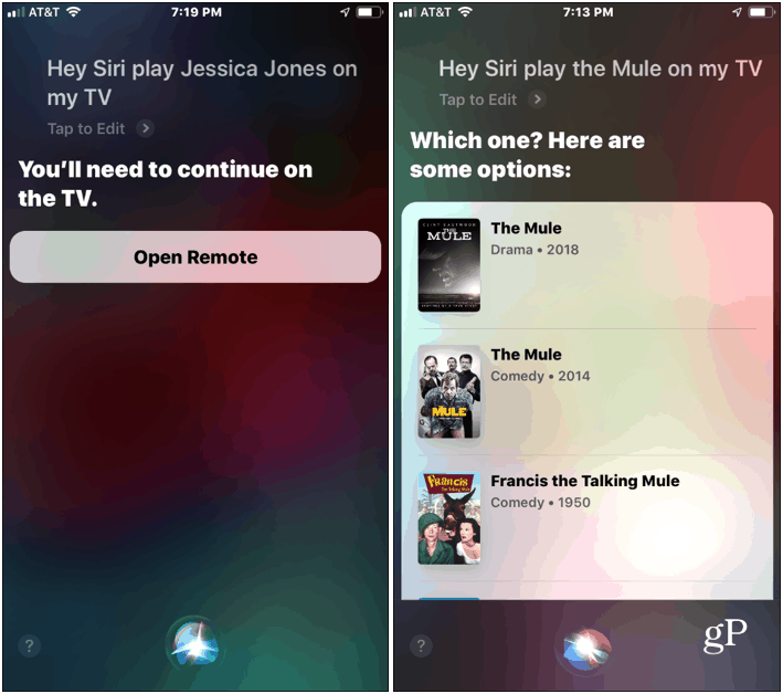 Siri z Apple TV