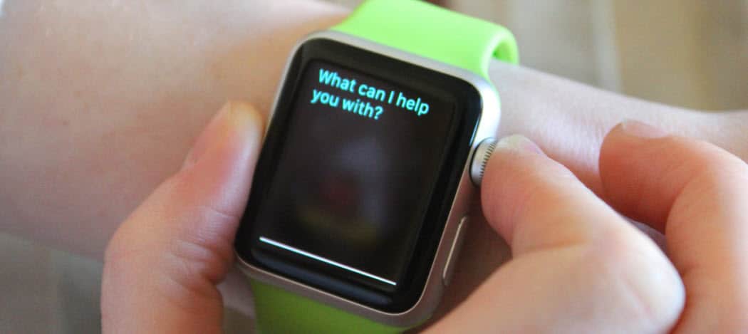 วิธีใช้ Siri เพื่อค้นหาบน Apple Watch