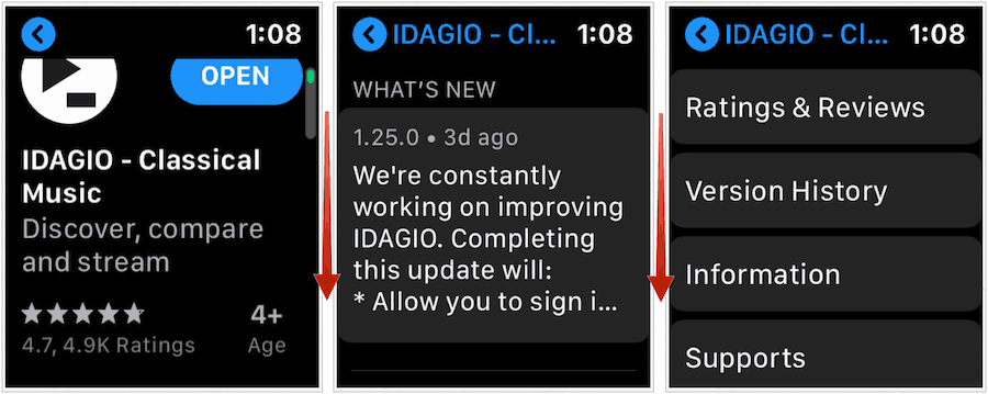 Apple Watch App App πληροφορίες