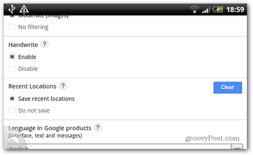 groovypost google handwrite enable