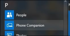 Verwenden der neuen Phone Companion-App in Windows 10