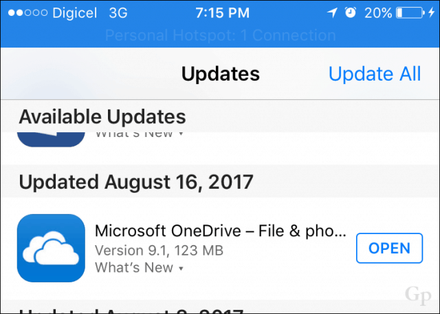 Sådan bruges PDF-scanneren i OneDrive til iOS