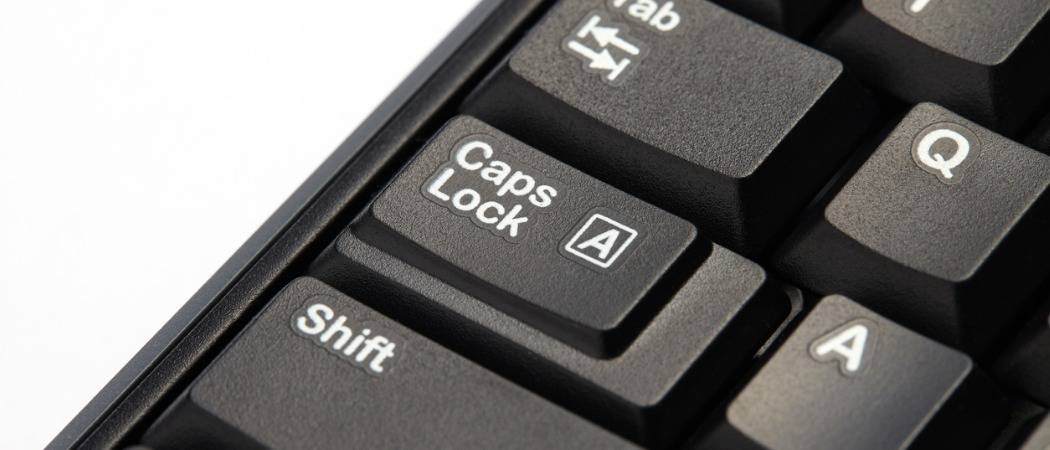 Shiftキーを使用してCaps Lockを無効にする方法