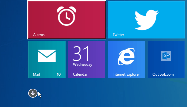 Windows 8.1 omlaag