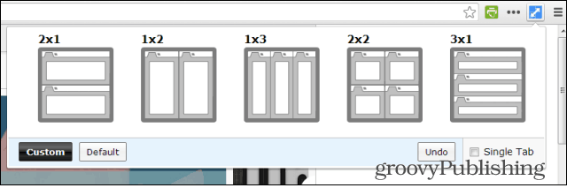 Opdelte skærm Chrome