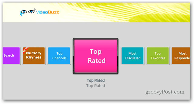 Categorias de vídeo Buzz