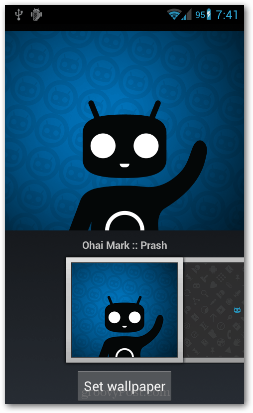 הפעלת CyanogenMod Beta 1 ב- Epic Touch 4G