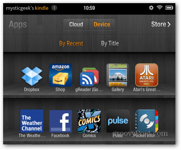 ไอคอน Drropbox Kindle Fire