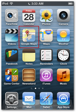iOS 6 Google Maps icon