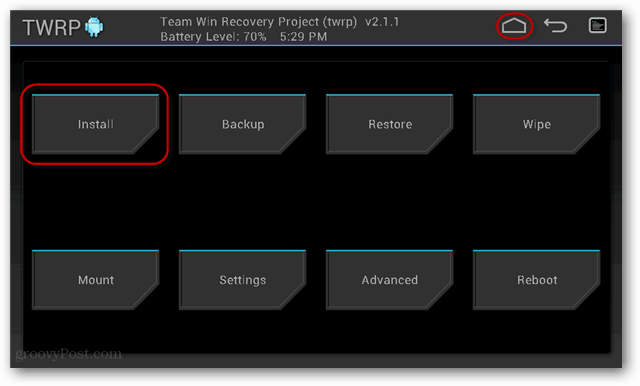 twrp rom 설치 플래시