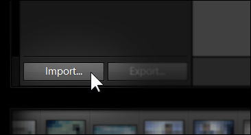 Lightroom Import