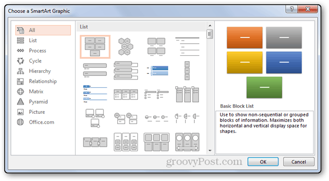 smartart smart art powerpoint power point 2013 ablakok testreszabása típusok választott többszörös