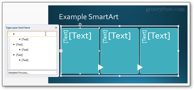 smartart art intelligent power point powerpoint 2013 diapositive insérée prête à être modifiée modifier