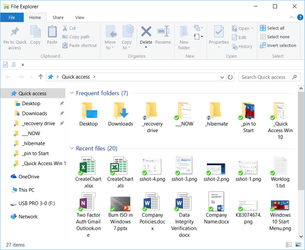 Windows 10 File Explorer