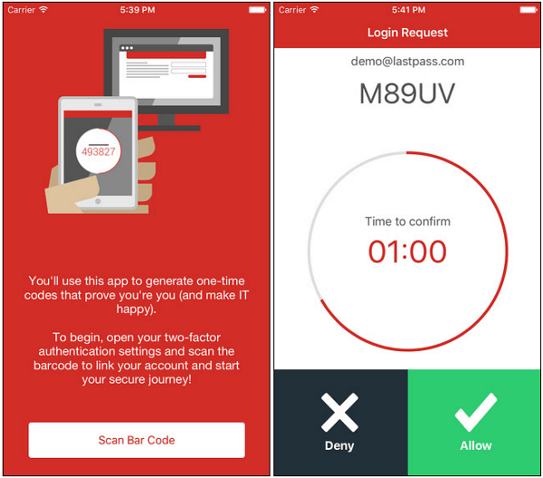 Lastpass Authenticator iOS