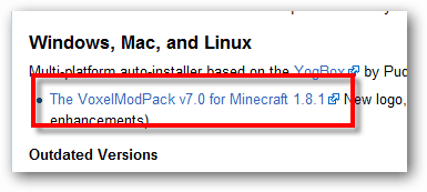 faça o download do voxelmodpack