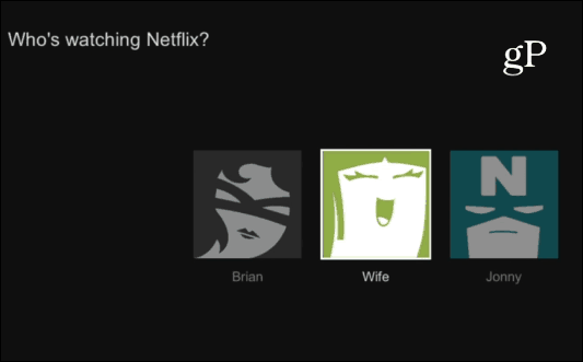 Netflix 사용자 프로필