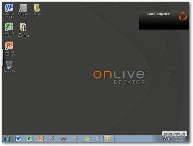 OnLive Desktop: Achtergrond wijzigen