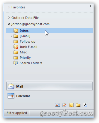 Outlook 2010: Az elemszám megjelenítése az IMAP mappákban