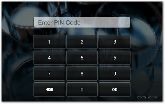 Kindle Fire HD Lock Screen Εισαγάγετε PIN