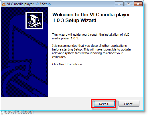 a instalação do vlc media player é simples