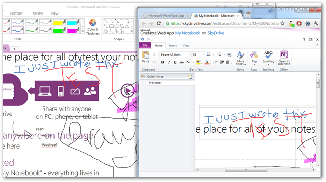 OneNote Meeting-Notizen