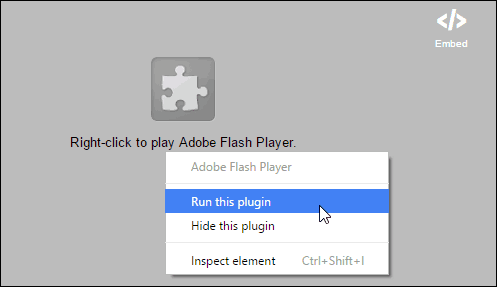 Esegui Flash