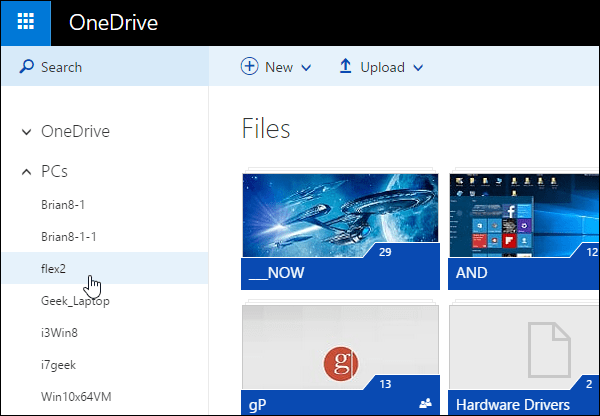 أجهزة OneDrive