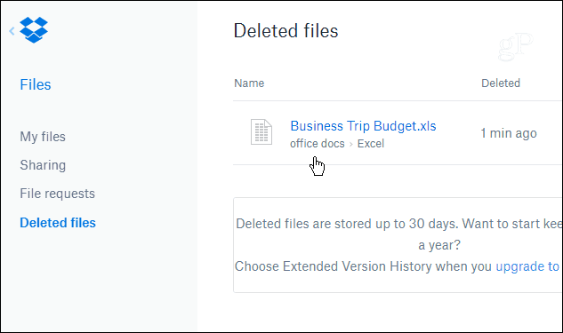 Przywróć usunięte lub poprzednie wersje plików z Dropbox