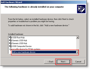 Windows Add Hardware - إضافة جهاز جديد للأجهزة