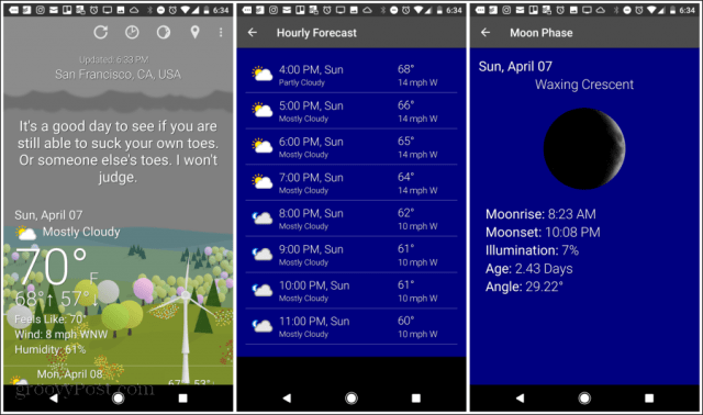 whatprcecast weather app