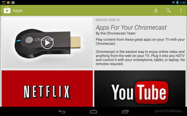 Chromecast के लिए ऐप्स