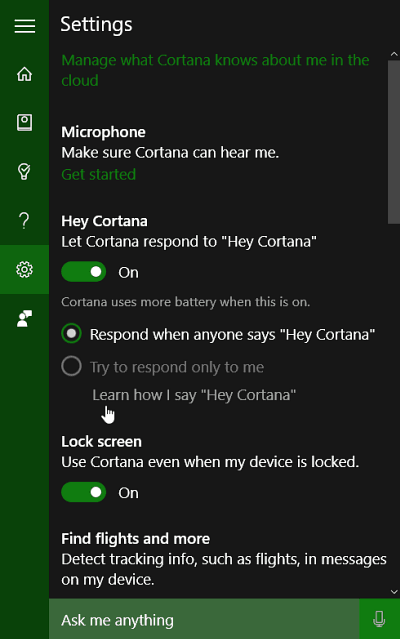 Pare de Cortana acordar com ruídos de fundo