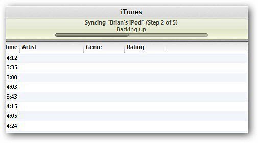 iTunes-Synchronisierung