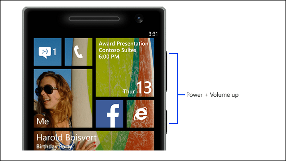 Tipy na vytváranie snímok obrazovky v systéme Windows Phone 8.1