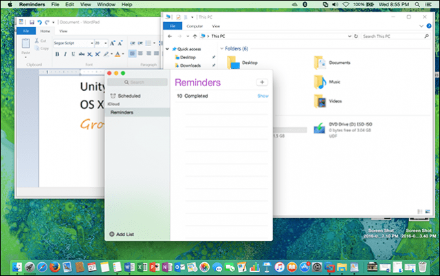 แอพ OS X Windows