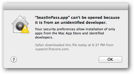 Desactivar la seguridad de OS X Mountain Lion Gatekeeper