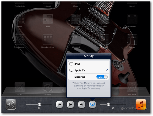 AirPlay tükrözés