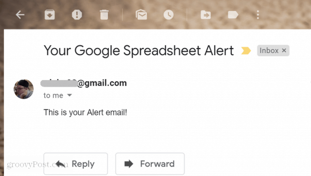 alerta de email do google scripts