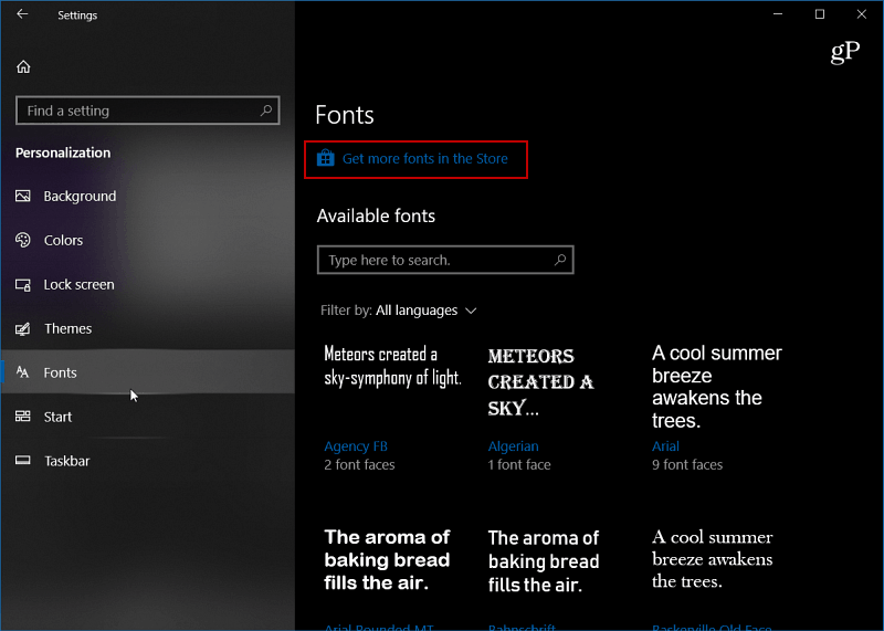 Windows-10-font-settings