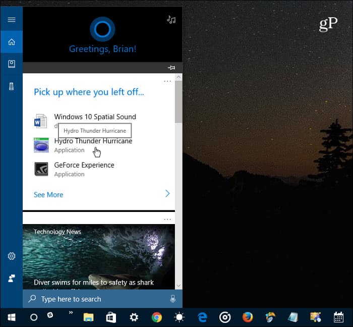 Cortana Zvedněte, kde jste nechali předměty