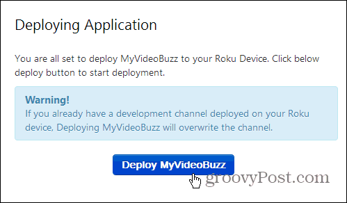 MyVideoBuzzをデプロイする