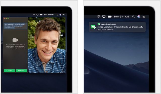 FaceTime Group op Mac