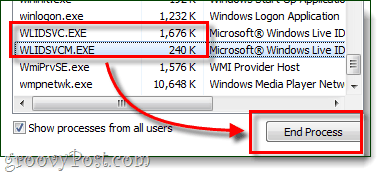 fine del processo di accesso all'ID di Windows Live fine del processo di accesso all'ID di Windows Live
