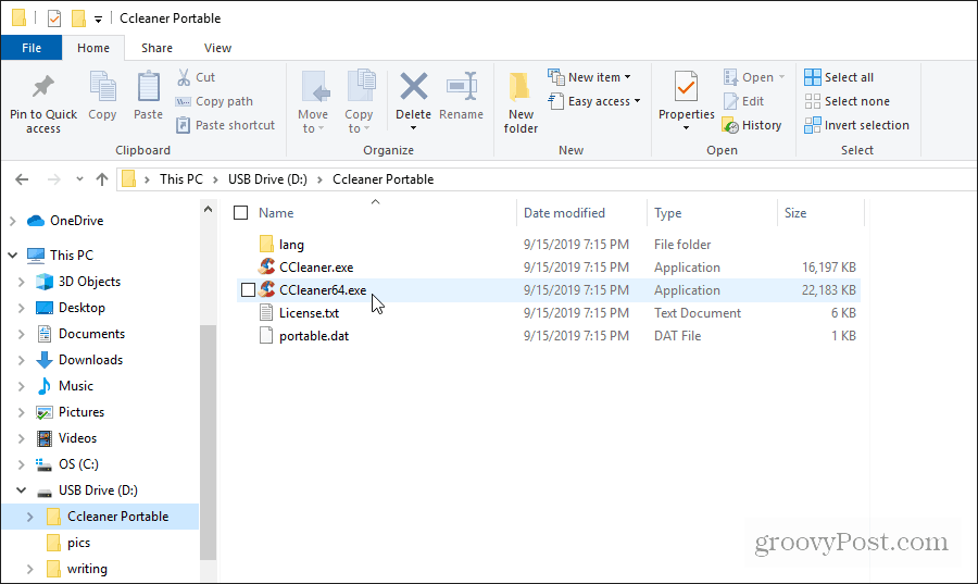 τρέχει ccleaner φορητό