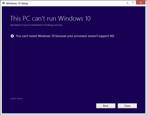CMPXCHG16B, CompareExchange128, CPU ไม่เข้ากัน, การปรับปรุงของผู้สร้าง Windows 10, 32 บิต, 64- บิต, ความเข้ากันได้, Intel, AMD, Core 2 Duo, Coreinfo, Windows 10