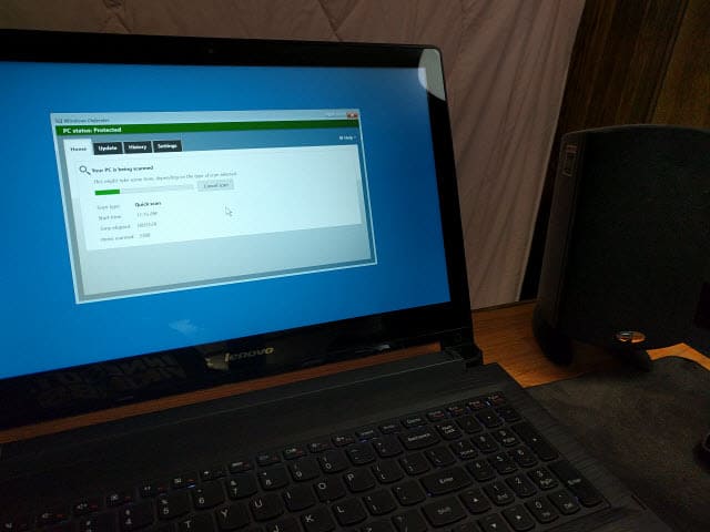 Windows Defender Scanning