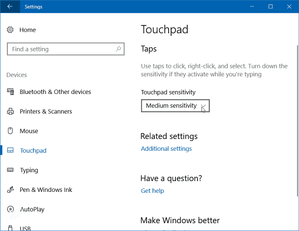 Windows 10 Tip: schakel het touchpad uit wanneer een muis is aangesloten