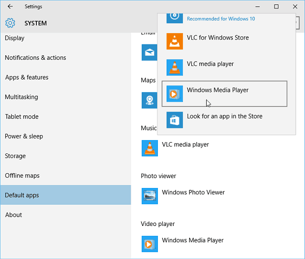 wmp standard windows 10