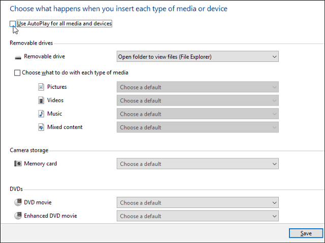 Tipos de dispositivos de reproducción automática de medios